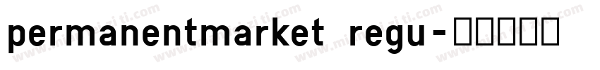 permanentmarket regu字体转换